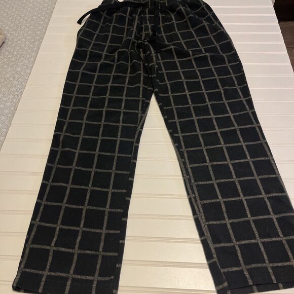 Bundle Of Men’s Flannel Pajama Pants Size Small 2 Items Black Navy - Picture 4 of 12